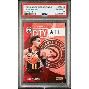 Trae Young 2023 Panini MyCity NBA #MY-13 Basketball Card PSA 10 Gem Mint